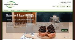 Desktop Screenshot of abundantlifefoods.com